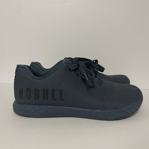 NO BULL Running Shoes Trainer Super Fabric Navy Blue Solid Size M 7 W 8.5 GUC - Picture 2 of 11